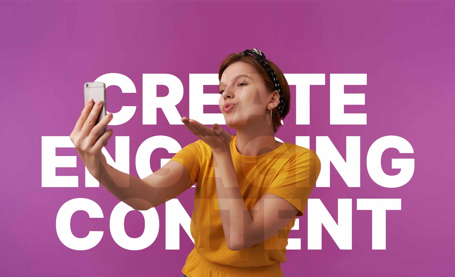 [15.51, 8/3/2023] Andika Pradana Putra: how to create engaging content on social media [15.53, 8/3/2023] Salma Heaptalk: a woman uses her phone to create engaging content on social media