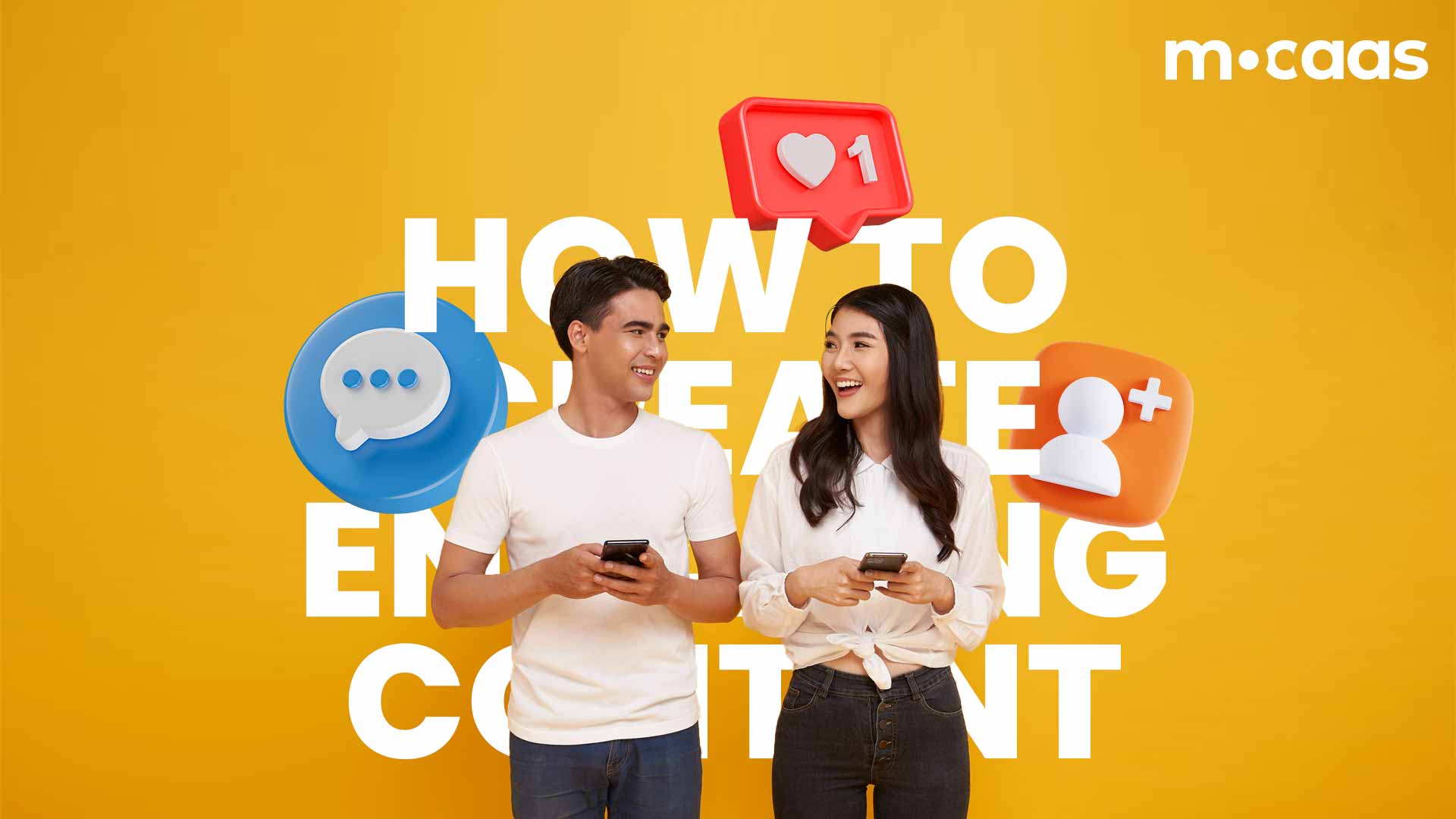 two content creators are chatting about how to create engaging content on social media