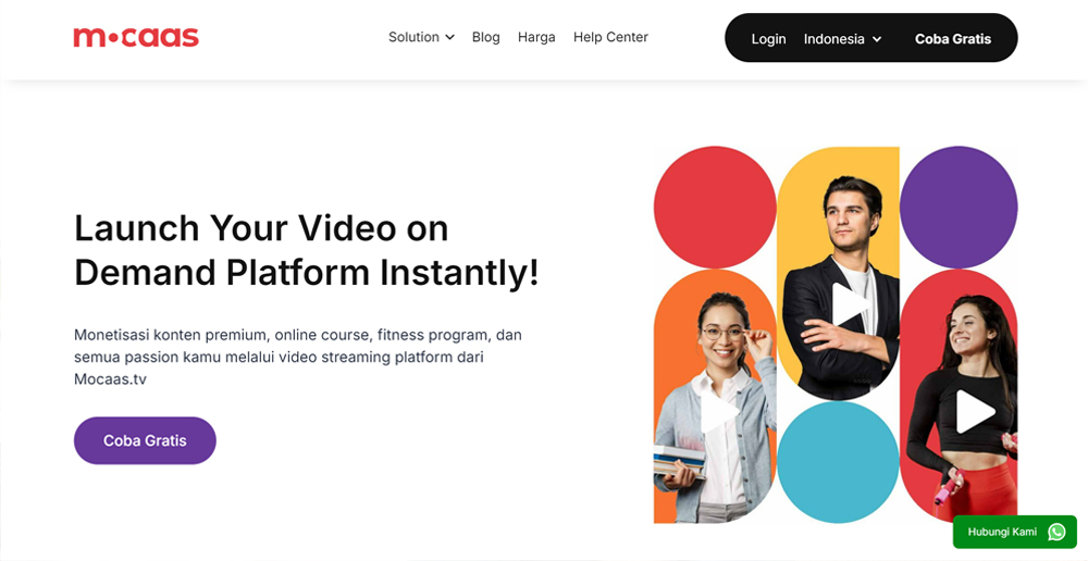 Platform Mocaas.tv untuk monetisasi video kursus online, solusi edukator dalam membangun komunitas pembelajaran