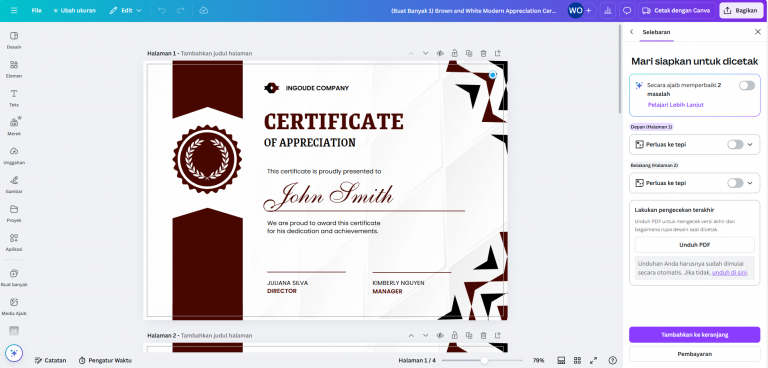 Cara Membuat Sertifikat Online Massal di Canva, Mudah & Cepat! - Mocaas